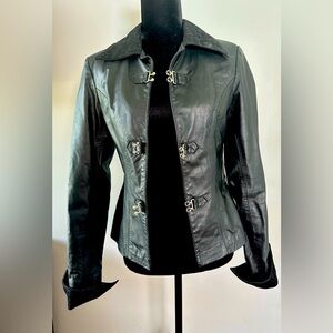 Women's Black Leather Jacket